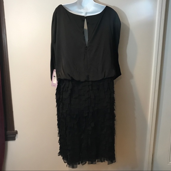 Black tiered dress is NWT. Plus Size 20W - Picture 7 of 8